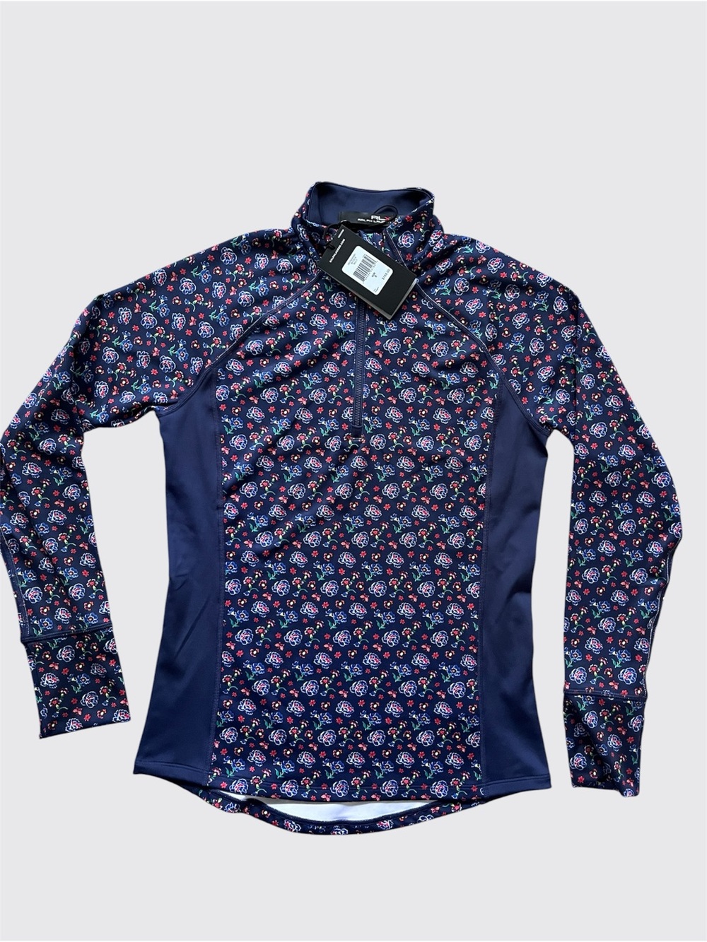 NWT RLX Ralph Lauren Long Sleeve Floral Top Golf Tennis Beach Paddle
